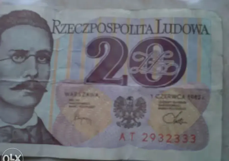 20,00 Banknot z 1982 r. — praca twórcy Prywatne na Freshwall Marketplace