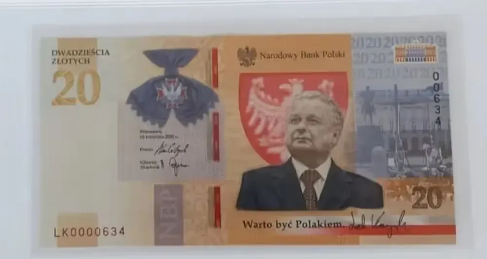 20 zł Lech Kaczyński  nr 634 — praca twórcy Sebastian na Freshwall Marketplace