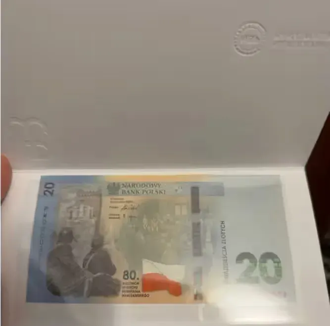 20 zł Powstanie Warszawskie niski numer 976 najniższy dostępny numer banknot kolekcjonerski — praca twórcy Mateusz na Freshwall Marketplace