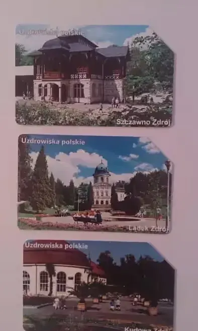 3 karty kolekcjonerskie telefoniczne tematyczne Uzdrowiska polskie — praca twórcy Michał na Freshwall Marketplace