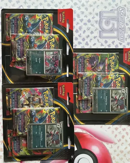 3 pack Mega Evolution Phantasmal Flames Pokemon TCG — praca twórcy WIEEERT na Freshwall Marketplace