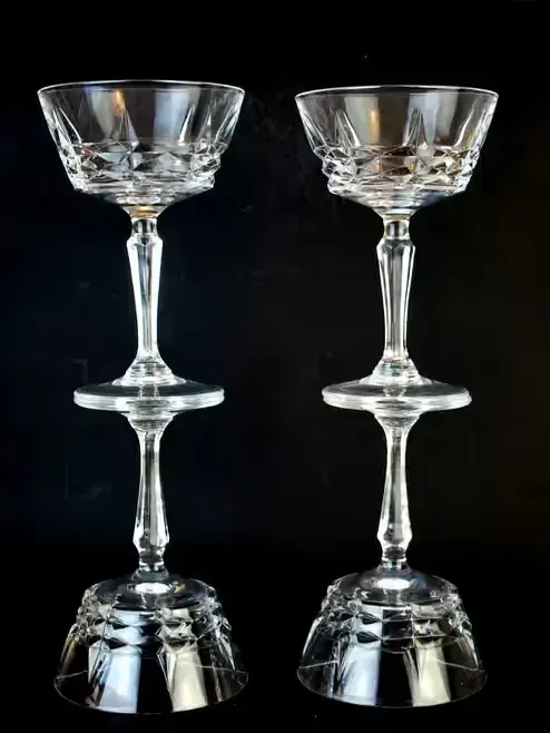 4 kryształowe kieliszki vintage Cristal D'Arques - Durand — praca twórcy Agnieszka na Freshwall Marketplace