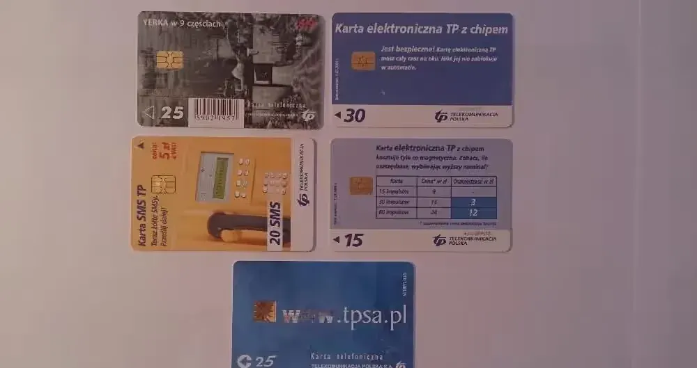 5 kart kolekcjonerskich telefonicznych z chipem — praca twórcy Michał na Freshwall Marketplace