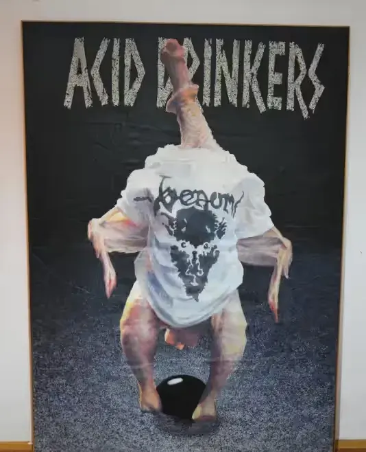 ACID DRINKERS - Infernal Connection - płótno z trasy 1995, UNIKAT !!! — praca twórcy MSN na Freshwall Marketplace
