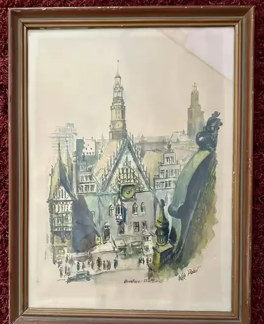 Akwarela Breslau - Wrocław — praca twórcy Andrzej na Freshwall Marketplace