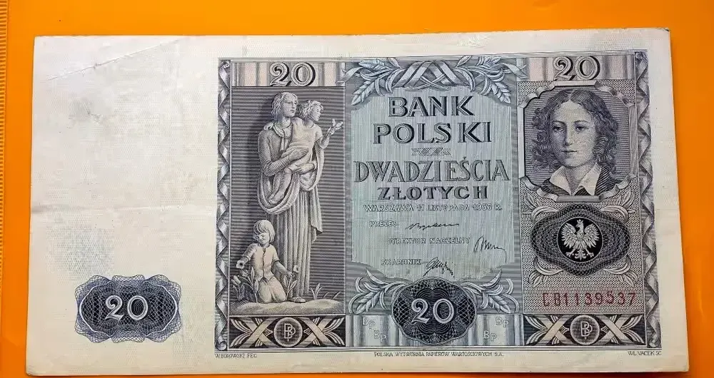Banknot 20 złotych 1936 R. — praca twórcy Tomasz na Freshwall Marketplace
