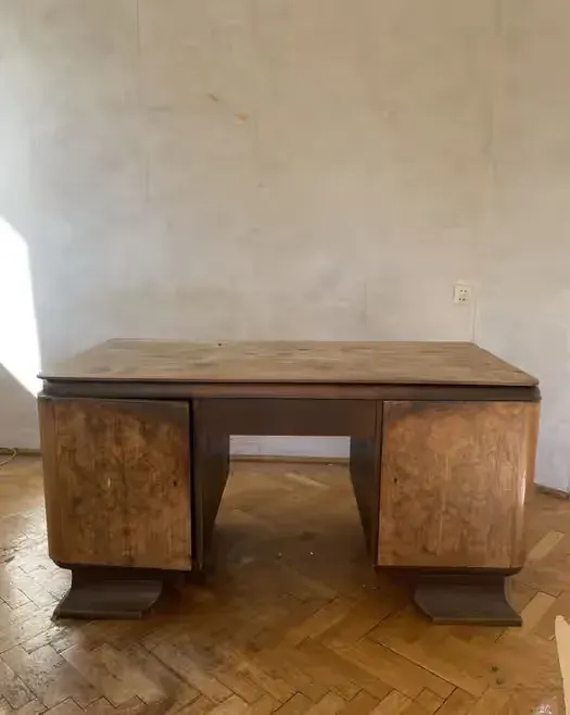 Biurko Art Deco z czeczoty | lata 30. | do renowacji — praca twórcy Martyna na Freshwall Marketplace