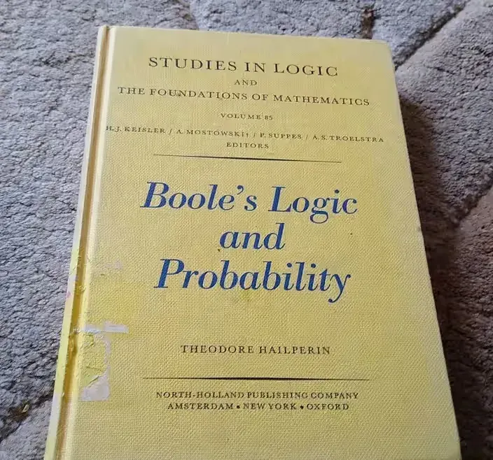Boole's logic and probability / Theodore Hailperin — praca twórcy JoaNna na Freshwall Marketplace
