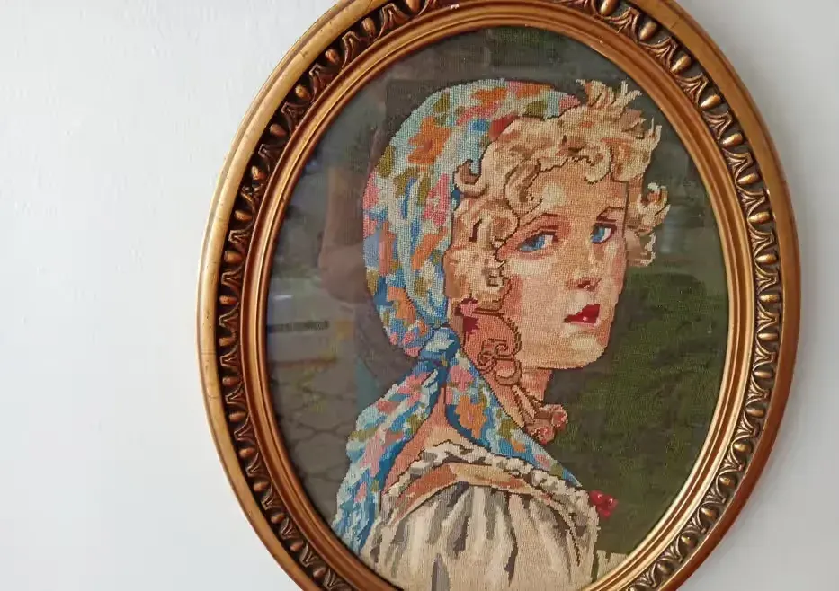 Cyganka blond obraz przedwojenny — praca twórcy Halina na Freshwall Marketplace
