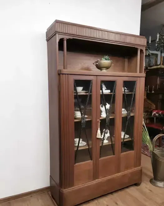 Dębowa biblioteczka witryna  antyk 488/2024 — praca twórcy Jakub na Freshwall Marketplace
