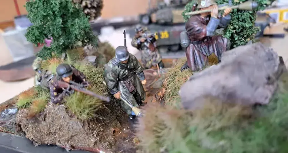 Diorama 2wś, SS na patrolu, skala 1/35. 20/15cm — praca twórcy Artur Fajfer na Freshwall Marketplace