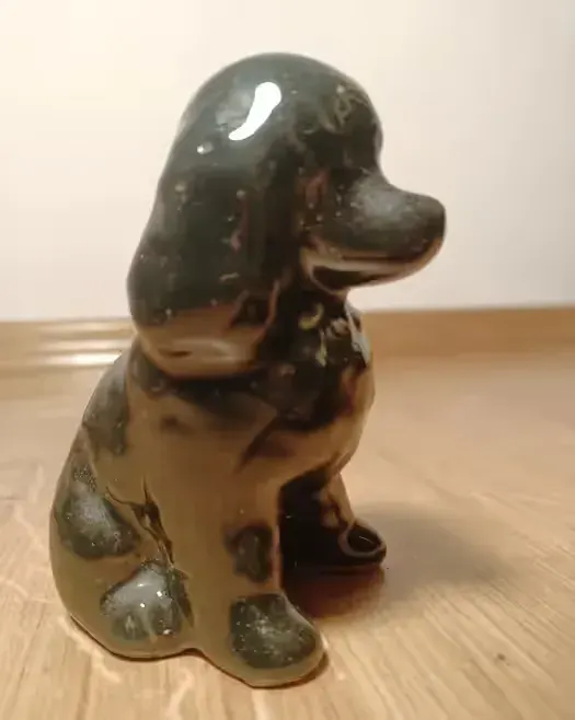 Figurka ceramiczna pies vintage PRL — praca twórcy Iwona na Freshwall Marketplace
