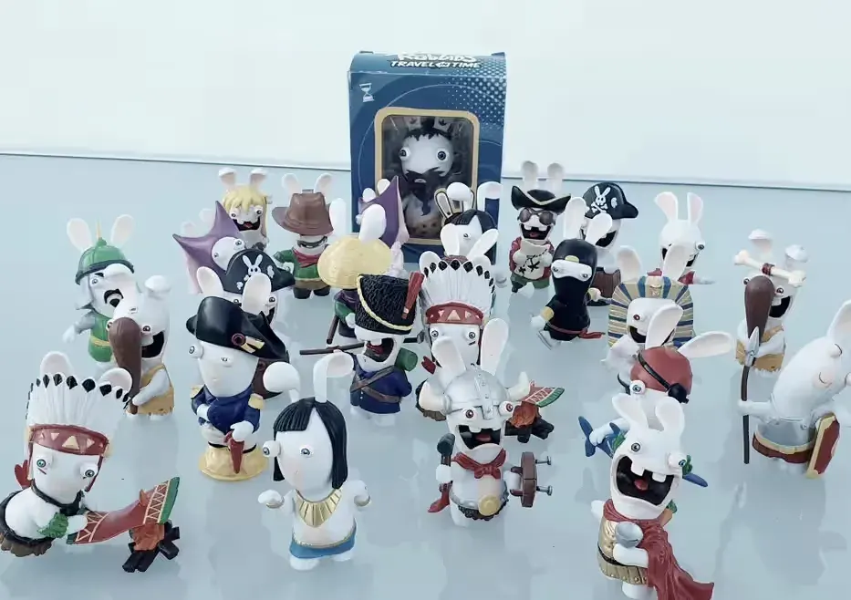 Figurki Rabbids travel time dla kolekcjonera Ubisoft — praca twórcy Skarby-czasu na Freshwall Marketplace