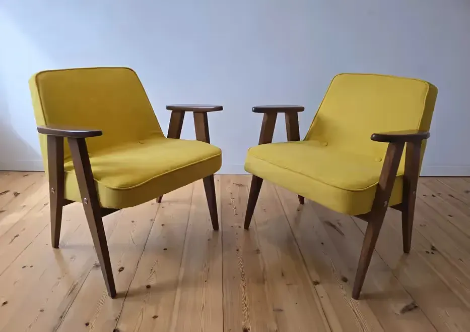 Fotel PRL model 366 Chierowski lata 60-70 ORYGINAŁ NIE REPLIKA! — praca twórcy ArtDor na Freshwall Marketplace