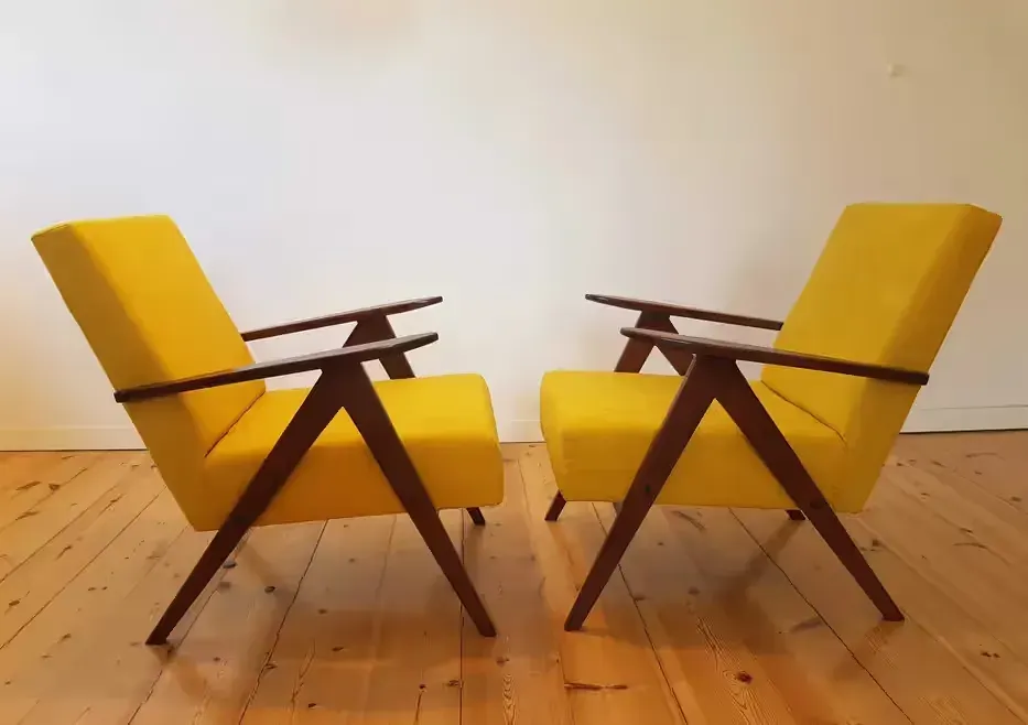Fotel PRL model B – 310 VAR lata 70 vintage loft nie Chierowski — praca twórcy ArtDor na Freshwall Marketplace