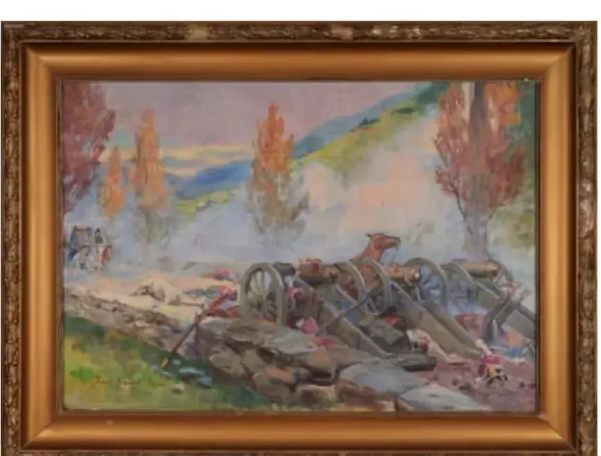 Jerzy Kossak Bitwa pod Somosierrą (1808) — praca twórcy Grzegorz Jablonski na Freshwall Marketplace