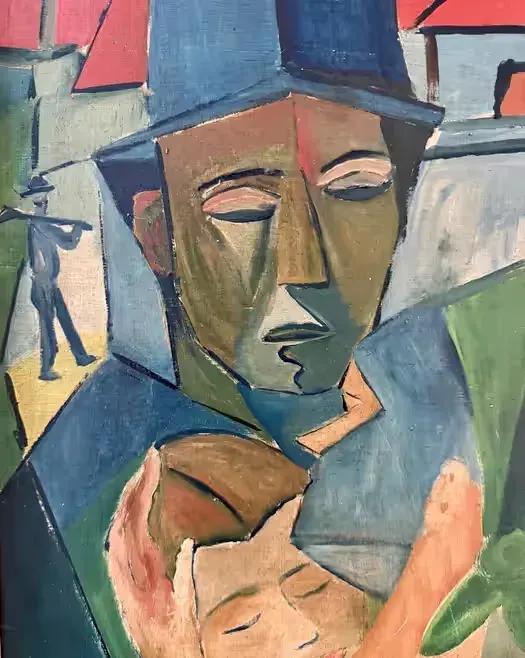 János KMETTY 1889–1975 Muzealny Obraz Klasyka Węgierskiego Kubizmu TOP — praca twórcy ArtCollector na Freshwall Marketplace