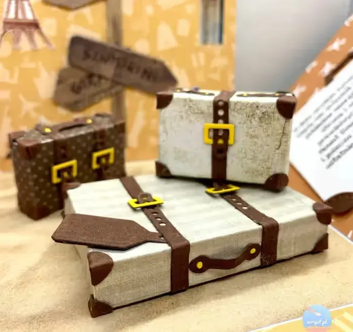 Kartka urodzinowa ręcznie robiona exploding box urodzinowy podróże — praca twórcy Julia na Freshwall Marketplace