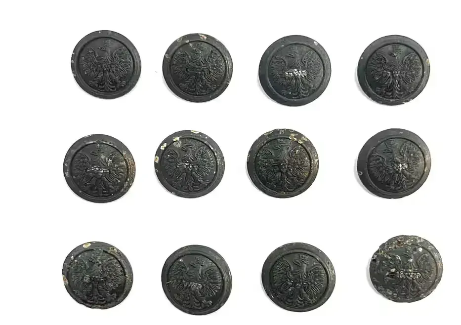 Kolecja Guzików Wojskowych wz. 1928 rok Bronisław Grabski Łódź - II RP 1928/1939 — praca twórcy Second Hand na Freshwall Marketplace