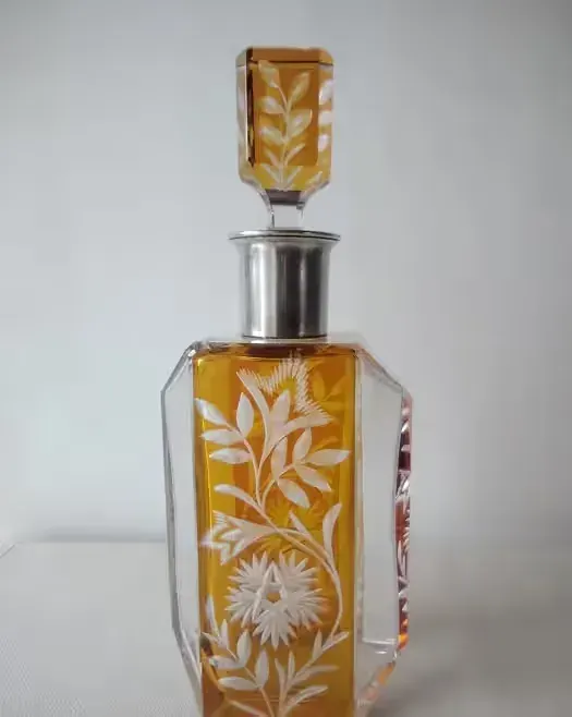 Kolorowe szkło karafka Józefina Art Deco kolekcja — praca twórcy Beata na Freshwall Marketplace