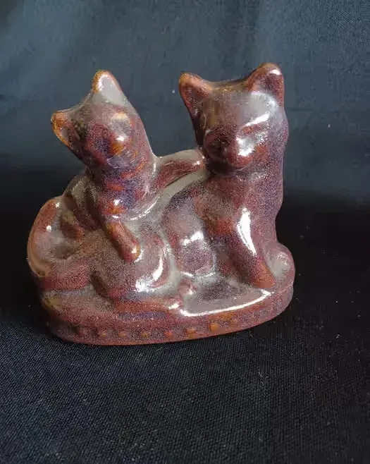 Kotki figurka ceramiczna PRL — praca twórcy Agnieszka na Freshwall Marketplace