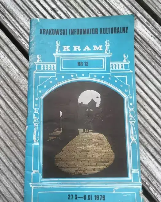 Krakowski Informator Kulturalny z 1979 r — praca twórcy rareram na Freshwall Marketplace