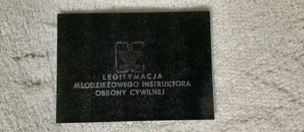 Legitymacja młodzieżowego instruktora obrony cywilnej - OKAZJA!!! — praca twórcy Sandra na Freshwall Marketplace