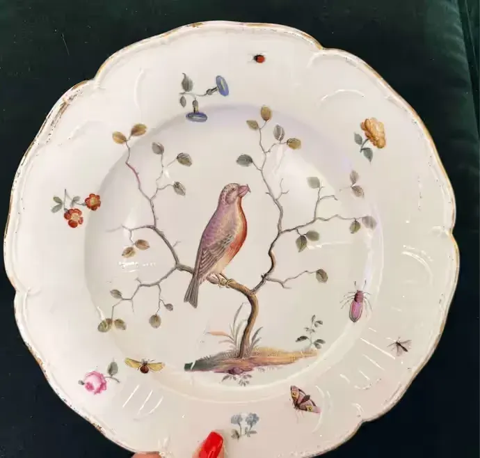 Limbach unikatowy talerz 1770-1790 r. bez napraw — praca twórcy RAJ ART WODZKI na Freshwall Marketplace