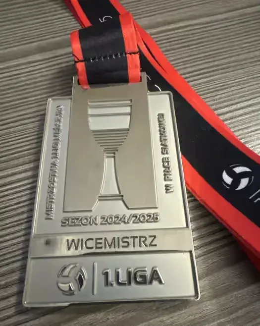 Medal srebrny Plus Liga Mistrzostwa I Ligii w siatkówce M 24/25 — praca twórcy Iwona na Freshwall Marketplace