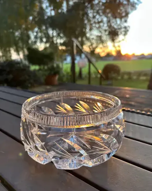 Miska kryształowa Bohemia Crystal kryształowa misa Vintage czasy PRL — praca twórcy Anna na Freshwall Marketplace