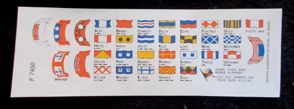 Model okrętu - zestaw flag - Revell - skala 1:700 — praca twórcy Wintorez na Freshwall Marketplace