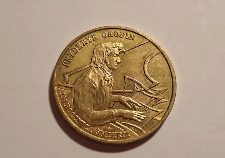 Moneta 2 zł NG Chopin 1999r — praca twórcy Kuba na Freshwall Marketplace