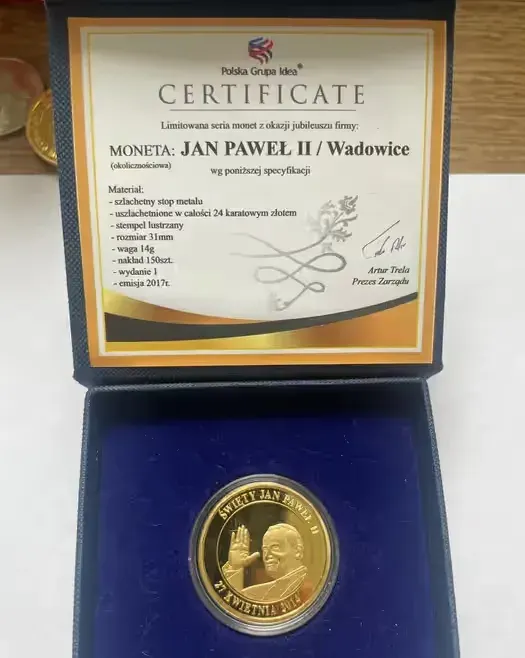 Moneta kolekcjonerska Jan Paweł II — praca twórcy efcja na Freshwall Marketplace
