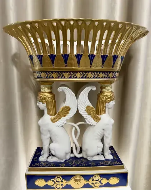 Monumentalna Patera Sèvres XIX w. Neoklasycyzm Sfinksy Porcelana Muzealna Unikat Oryginalne Złocenia Stan Idealny Francuska Sztuka Luksusowa Cudo TOP — praca twórcy ArtCollector na Freshwall Marketplace