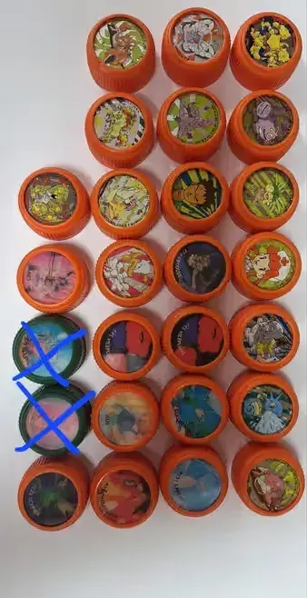 Nakrętki POKEMON — praca twórcy Patryk na Freshwall Marketplace