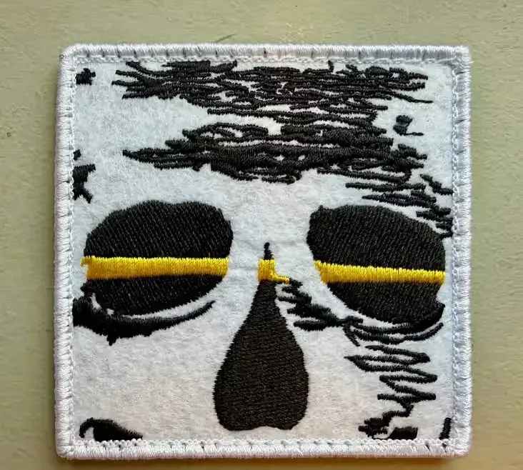 Naszywka Forward Observations Group NFAS (Nothing For a Snake) Skull Patch 3x3 — praca twórcy Joanna na Freshwall Marketplace