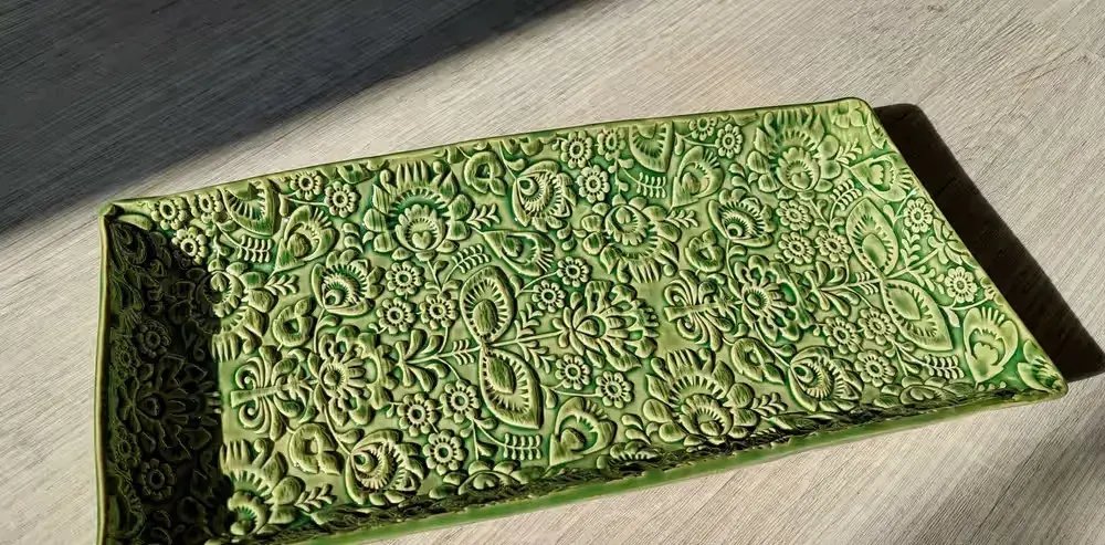 Nowa niepowtarzalna ceramiczna duża patera — praca twórcy Małgorzata na Freshwall Marketplace