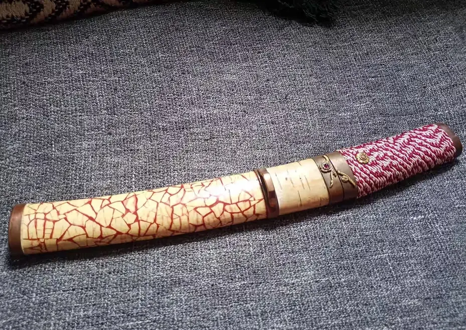 Nóż w całości ręcznie robiony handmade drewno wiśniowe — praca twórcy Grzegorz na Freshwall Marketplace