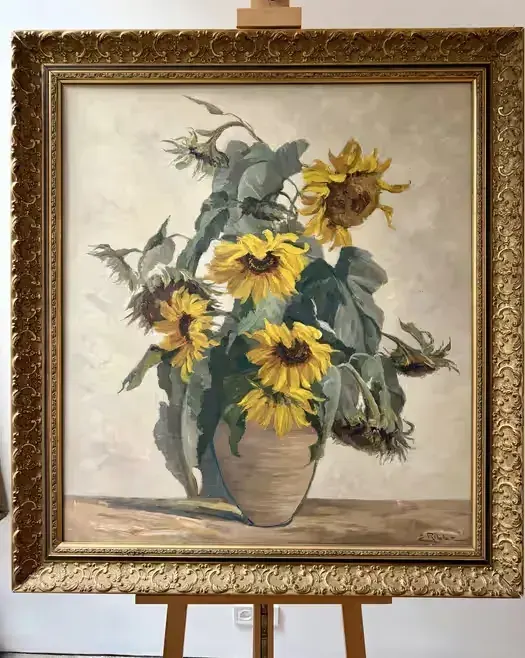 Obraz AukcyjnyElisabeth RIBBE-FISCHER 1891-77 Monumentalne Słoneczniki — praca twórcy ArtCollector na Freshwall Marketplace