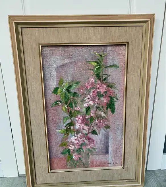 Obraz olejny Meliskova Jana, Bukiet, rok 1978, 56 cm na 37 cm — praca twórcy Asia na Freshwall Marketplace