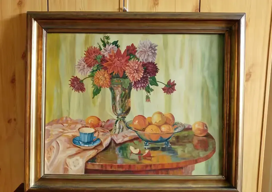 Obraz olejny z galerii Bruno Wenzel poniemiecki martwa natura koloryzm — praca twórcy rincewinda na Freshwall Marketplace