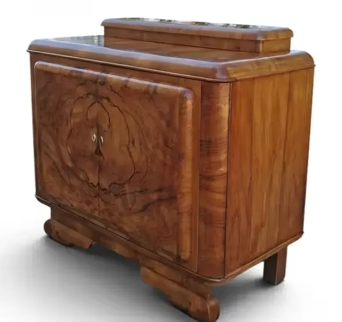Orzechowa Komoda Art Deco, pomocnik. 1930 rok. — praca twórcy Gregor na Freshwall Marketplace