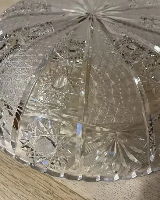 Patera kryształowa , ozdoba glamur  30 cm — praca twórcy Paweł na Freshwall Marketplace
