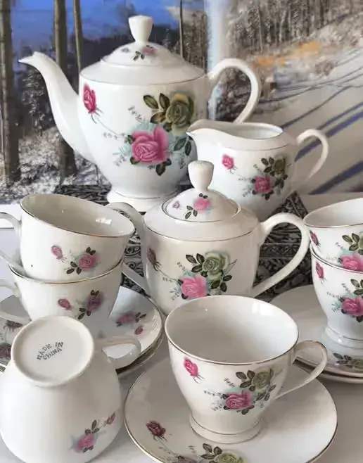 Piękny stary serwis do kawy Chiński — praca twórcy Marzena na Freshwall Marketplace