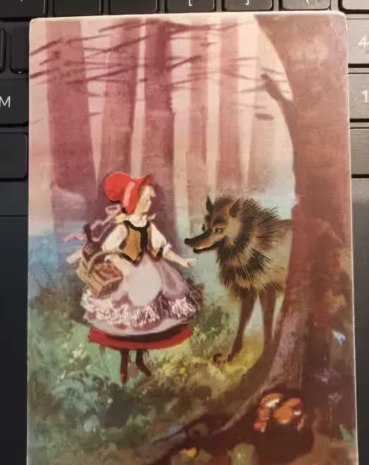 pocztówka z ilustracją do bajki 1968r. — praca twórcy Anna na Freshwall Marketplace