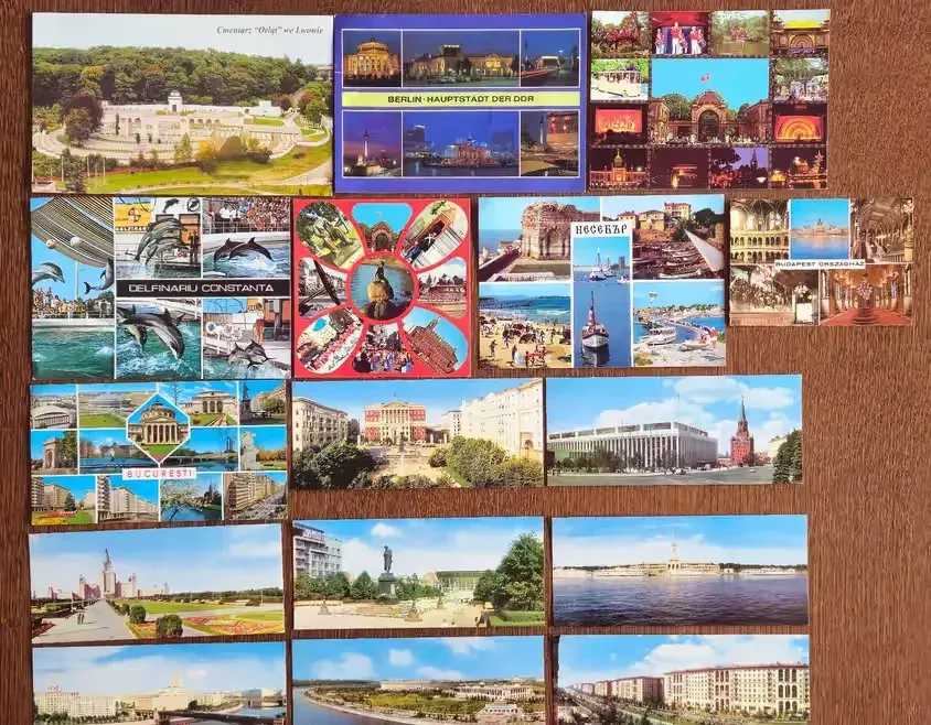 Pocztówki zagraniczne czyste (2) 16 szt — praca twórcy Bronisław na Freshwall Marketplace