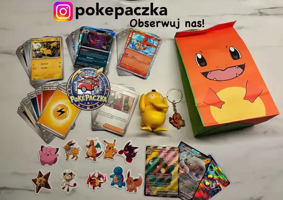 PokéPaczka Premium – Zestaw Pokémon 100 kart + gadżety — praca twórcy Bruno na Freshwall Marketplace