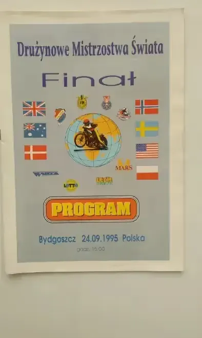 Program żużlowy Finał DMŚ Bydgoszcz 1995 rok — praca twórcy Janusz na Freshwall Marketplace
