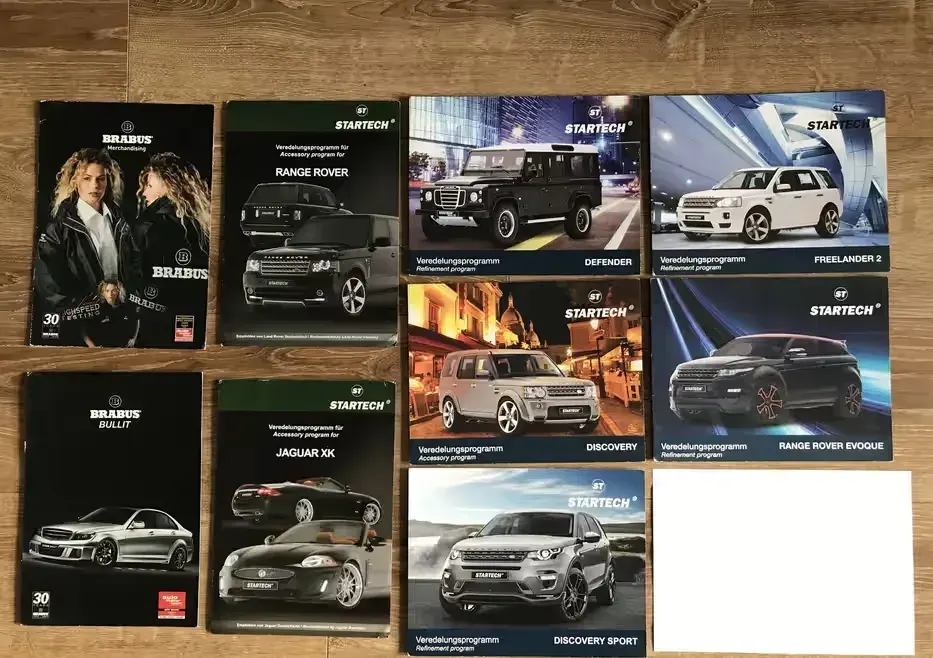 Prospekty Brabus, Startech Land Rover, Range Rover, Jaguar, Mercedes - cena za wszystko — praca twórcy nesstortor na Freshwall Marketplace
