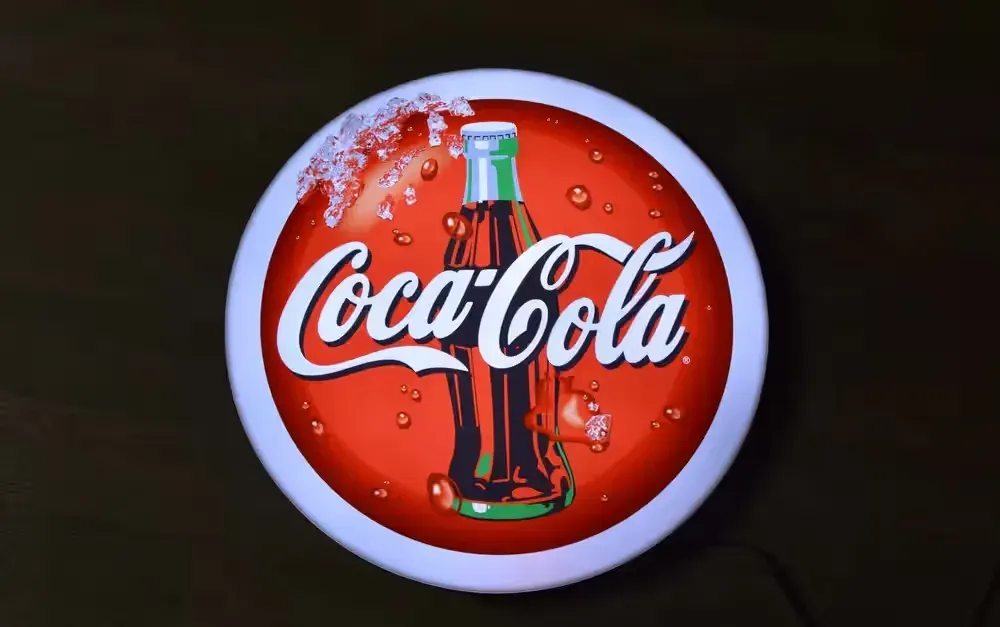 Reklama LED Coca Cola, Neon Cocacoli, Baner, Lampa, Kaseton, Plafon — praca twórcy Ledwords pl na Freshwall Marketplace